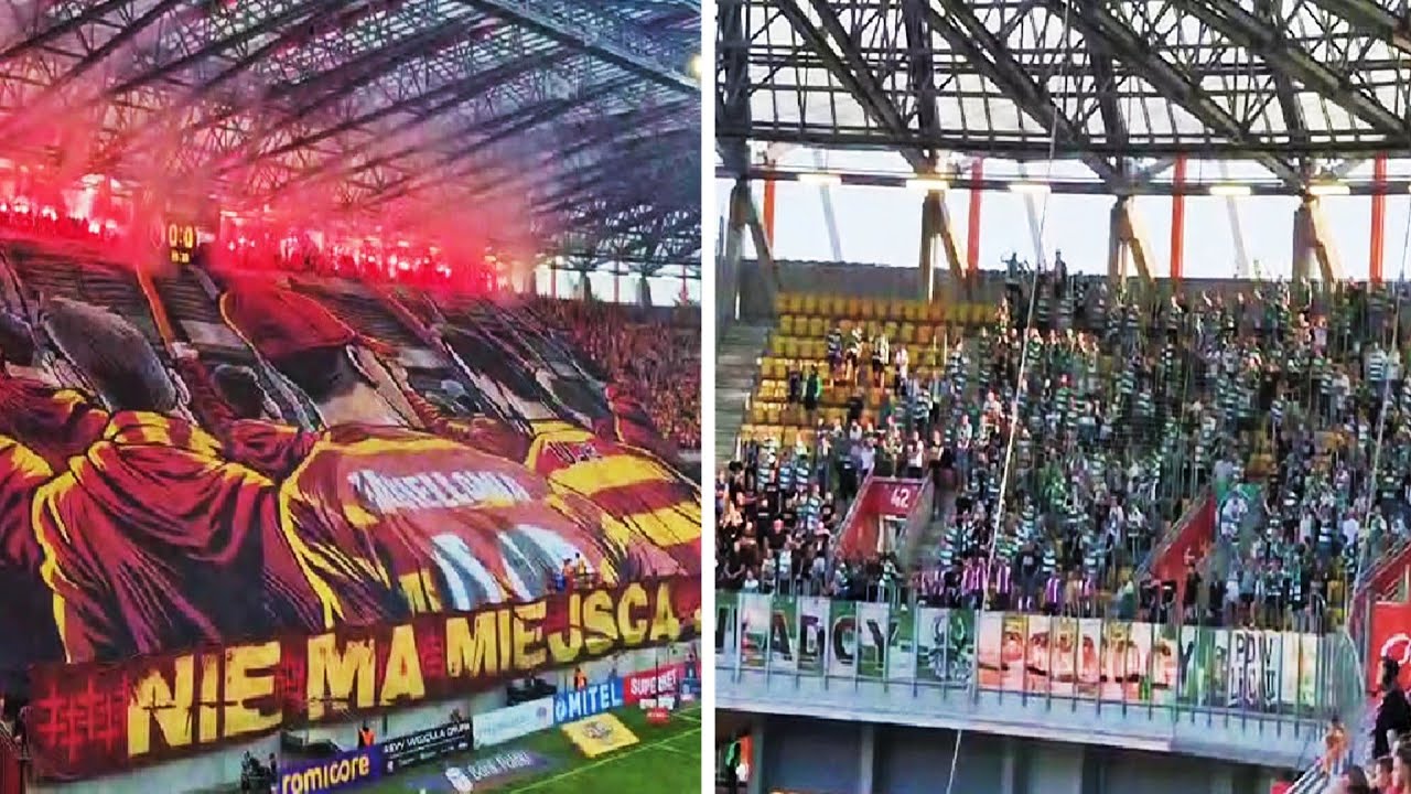 Kibice Lechii Gdańsk w Białymstoku. 
