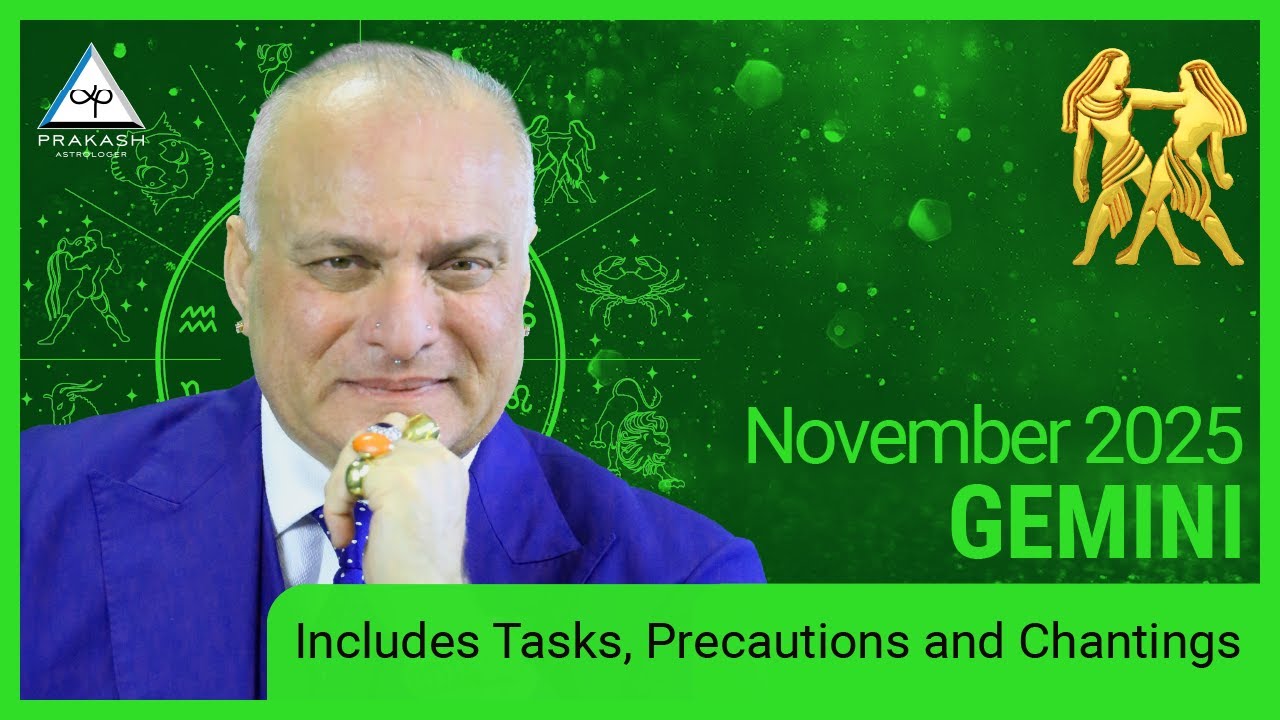 Gemini Monthly Horoscope for November 2025 with Remedies