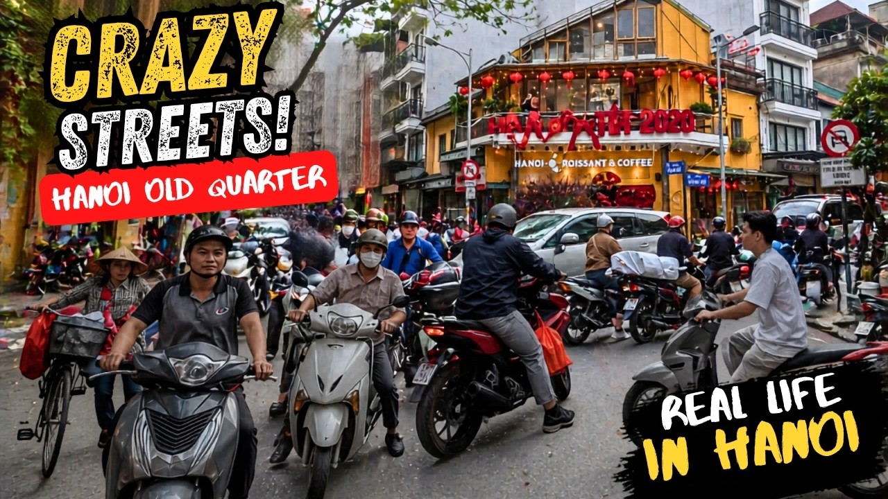 Inside Hanoi's Most Crowded Streets | Old Quarter Real Life