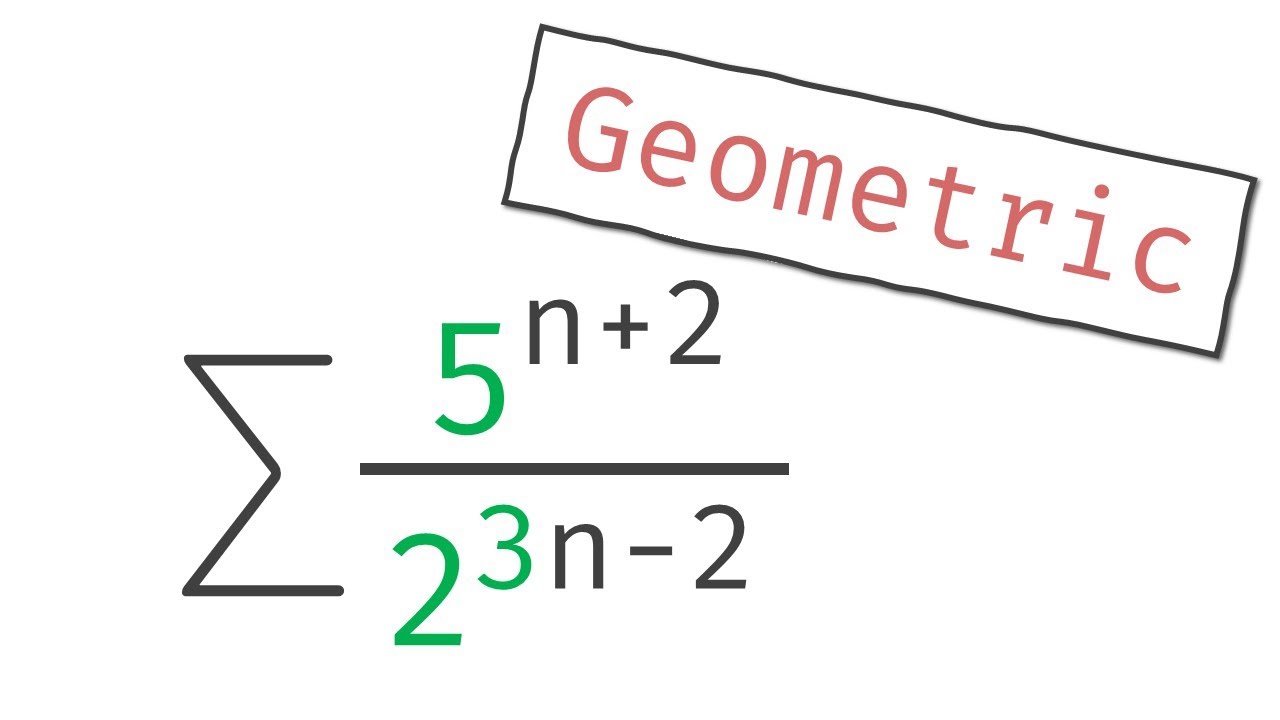 Geometric Series Test and Finding the Sum | Glass of Numbers