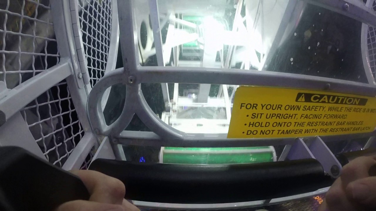 On the zipper at the Florida state fair ( new style with over the shoulder restraints)