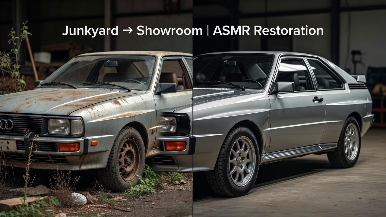 Audi Quattro 1984 ASMR Car Transformation