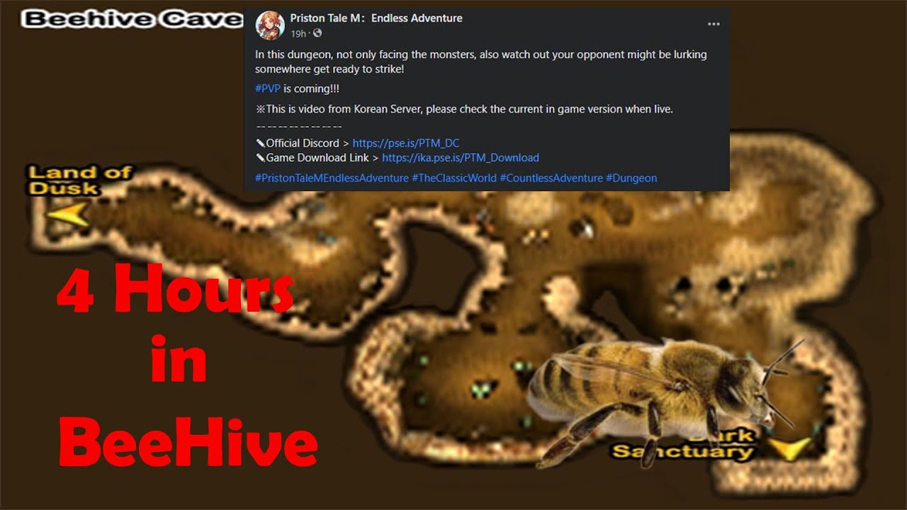 Priston Tale M: 4 Hours in Beehive Cave / Sneak Peak for upcomming PVP Update!