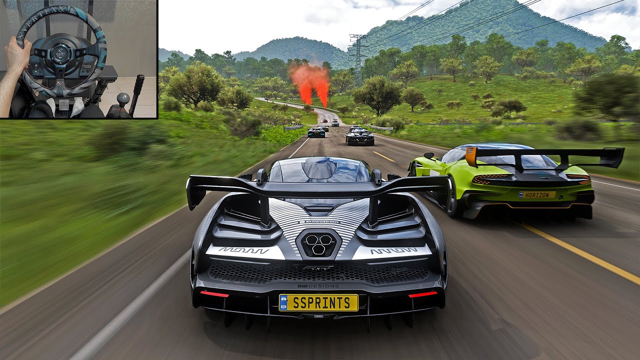 1200HP McLaren Senna VS Hypercars | Forza Horizon 5 Steering Wheel Gameplay