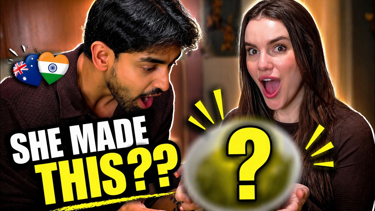 My Australian Girlfriend Tried Cooking an Indian Dish&hellip;This Happened 😳🇮🇳