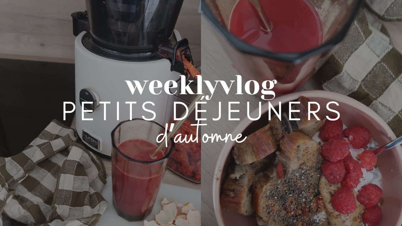 #VLOG : Idées de petits déjeuners d'automne : une semaine dans mon assiette !