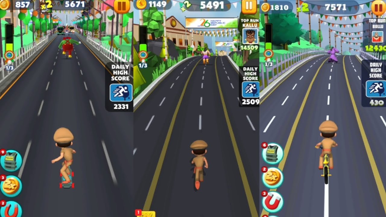Little Singham Super Skater 🆚 Little Singham 🆚 Little Singham Cycle Race New update gameplay🎮 #games