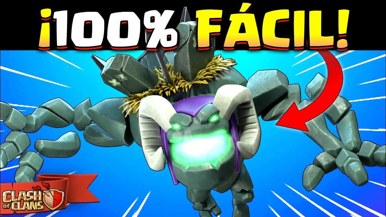 GOLEM BRUJO CLASH OF CLANS   [ Ataque para ayuntamiento Th12 Th13 Th14 Th15 Th16 ]