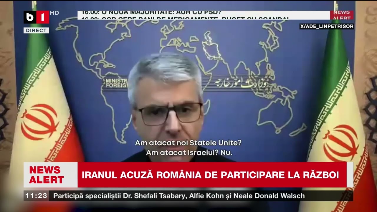 NOU AVERTISMENT AL IRANULUI PENTRU ROMÂNIA_Știri B1TV_17 mar. 2026