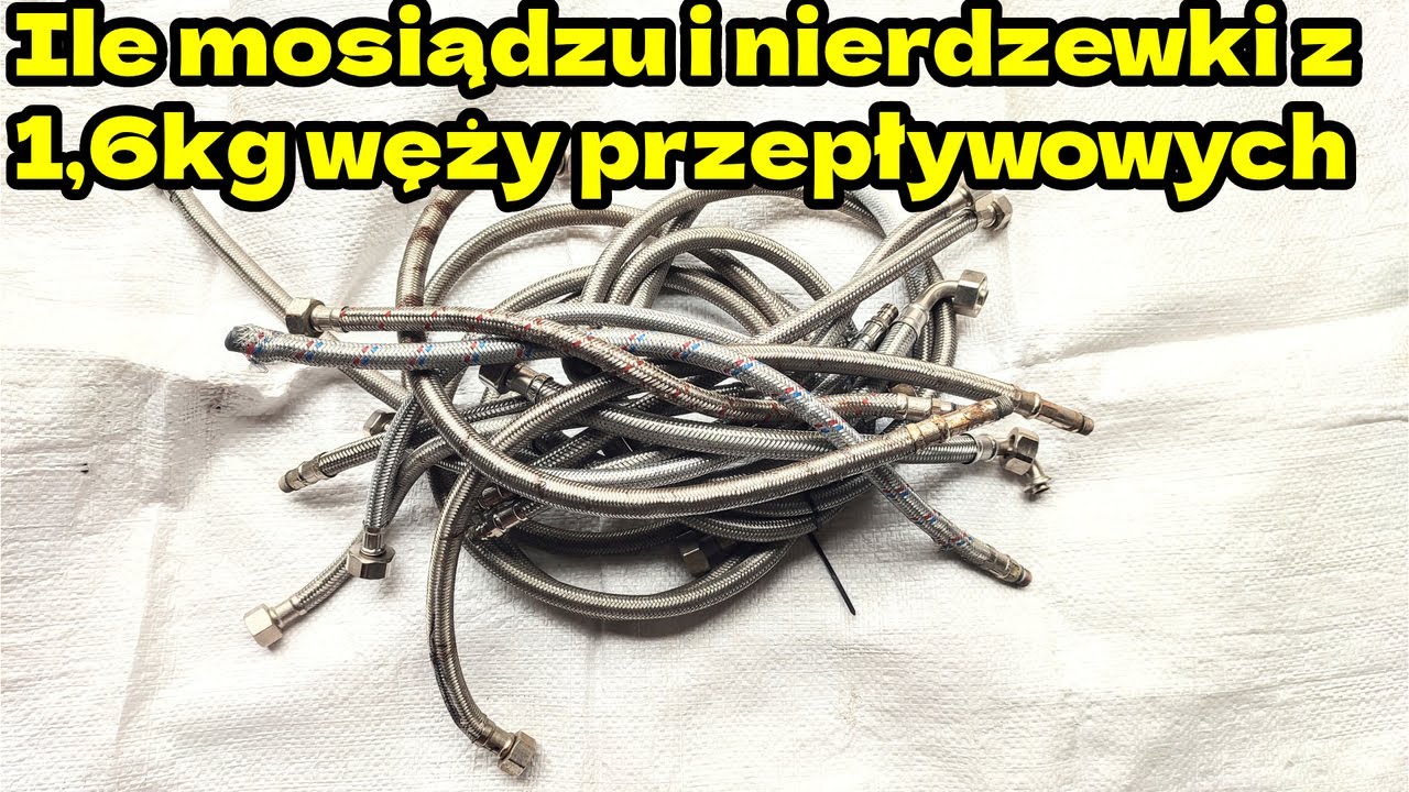 Węże przepływowe na złom| odzysk mosiądzu i stali nierdzewnej
