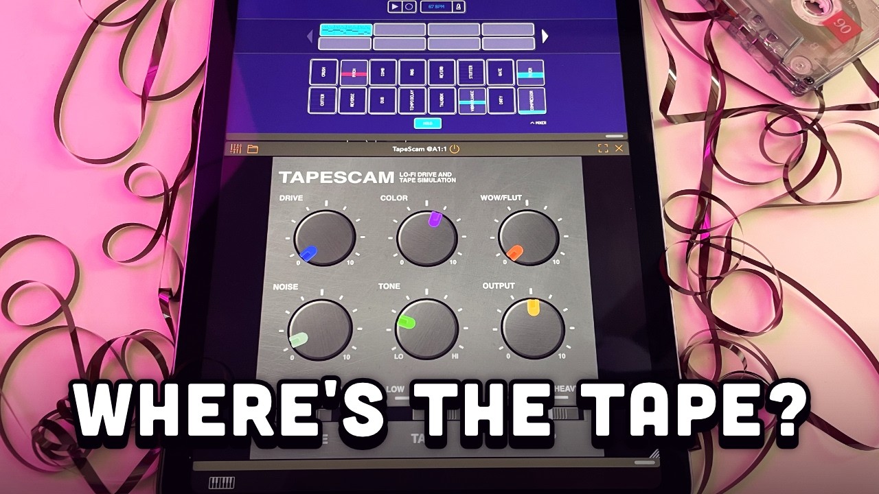 TapeScam AUv3 + Koala Sampler в AUM | Мгновенный рабочий процесс с Lo-Fi-лентой