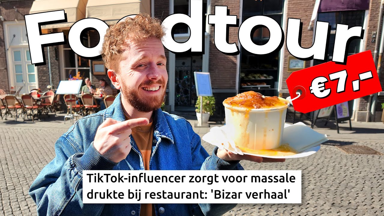 een GEWELDIGE FOODTOUR door Den Bosch! 🍔🤩 (+TikTok Viral test)