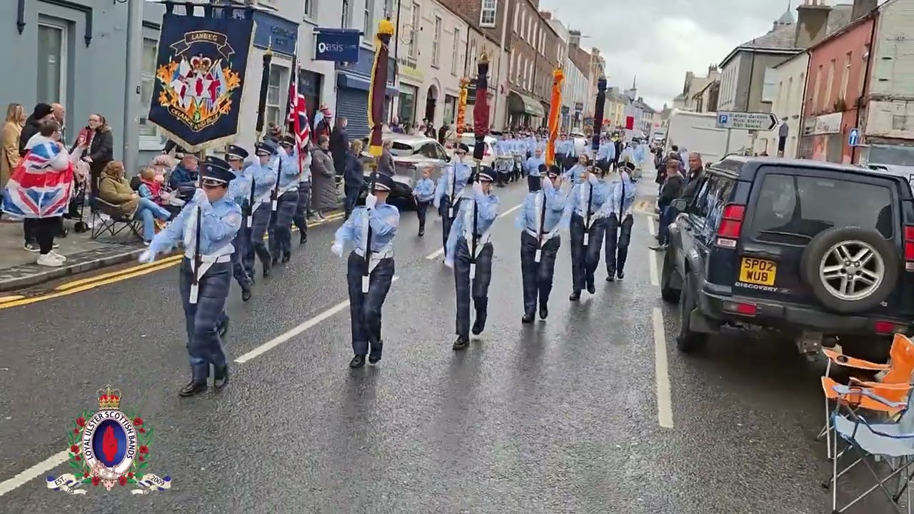 Lambeg Orange and Blue FB on parade before the annual ABOD Easter Monday (Lisburn) 21/04/25