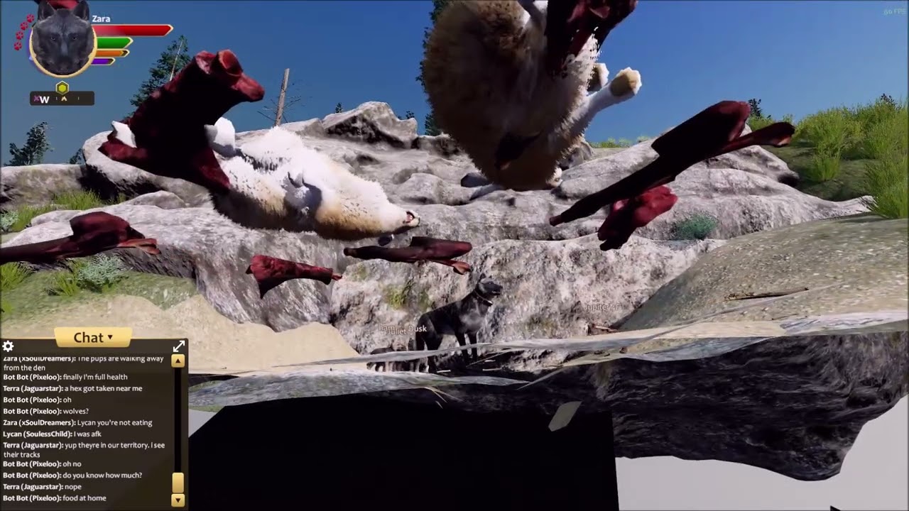Wolf Quest AE - Where pups are going when they enter the den?