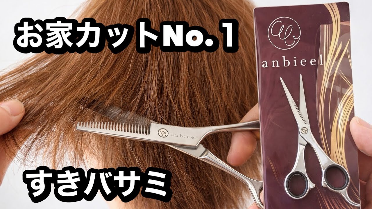 【お家カットNo.1】家族の髪に最適anbieelすきバサミ！良い3つの理由