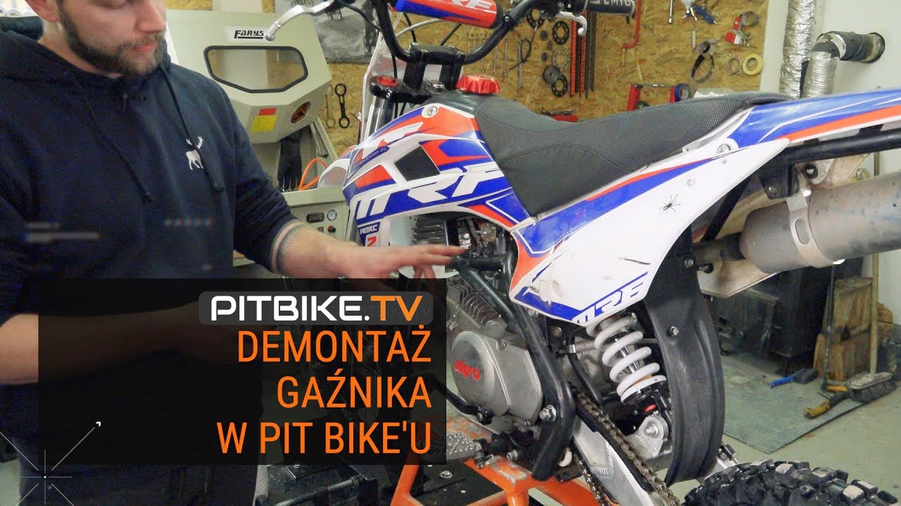 Demontaż gaźnika w pit bike - pitbike.tv