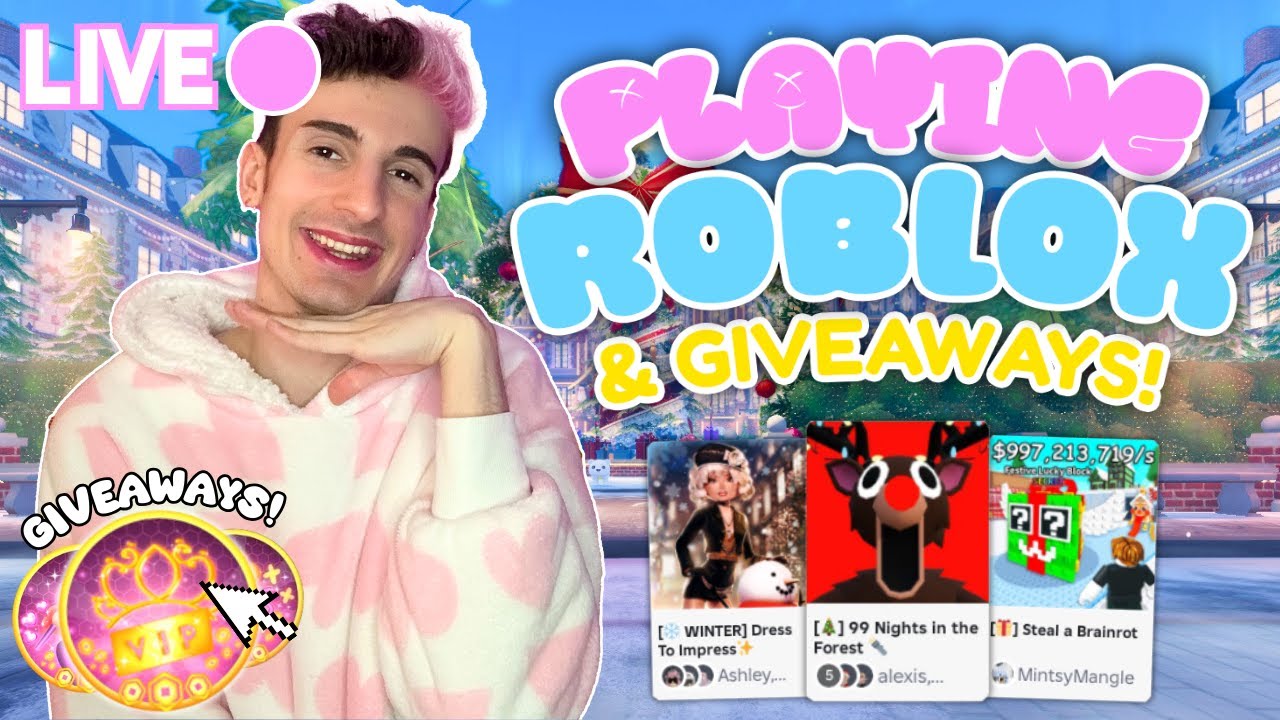🔴 LIVE - PLAY ROBLOX WITH ME & WIN GIVEAWAYS! COME JOIN!
