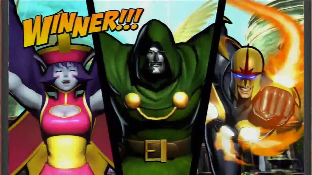 Requested Ultimate Marvel vs. Capcom 3: Dr. Yellow (Hsien-Ko, Dr. Doom, Nova)