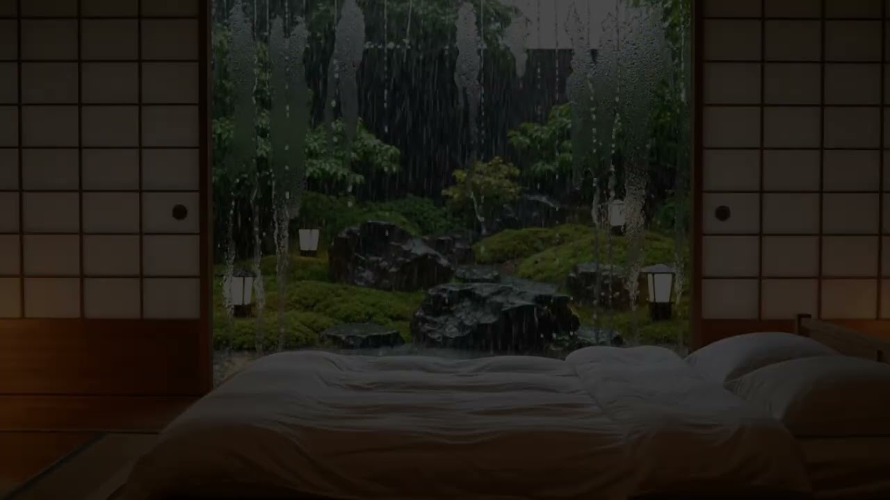 Dreamy Rain & Soft Piano for Deep Sleep | Relaxing Night Ambience