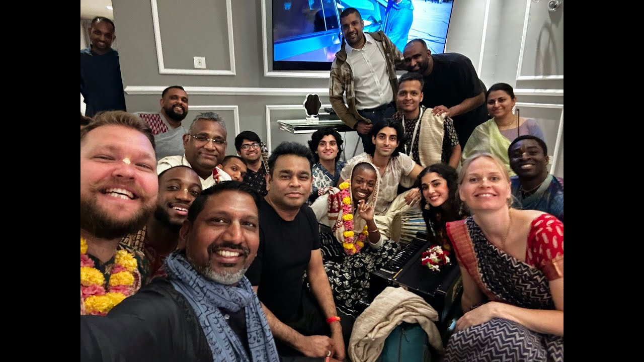 Kirtan at AR Rahman's home 4K, Original Official Footage !
