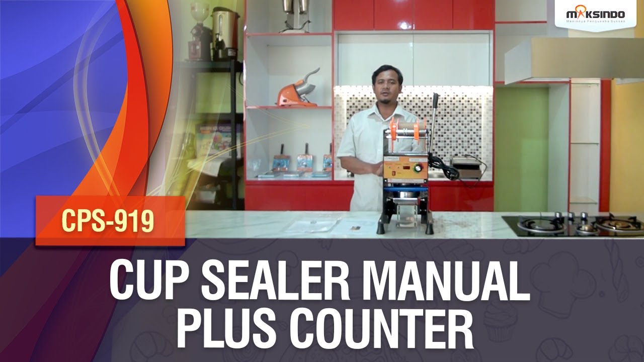 Cup Sealer Manual Plus Counter (CPS-919)