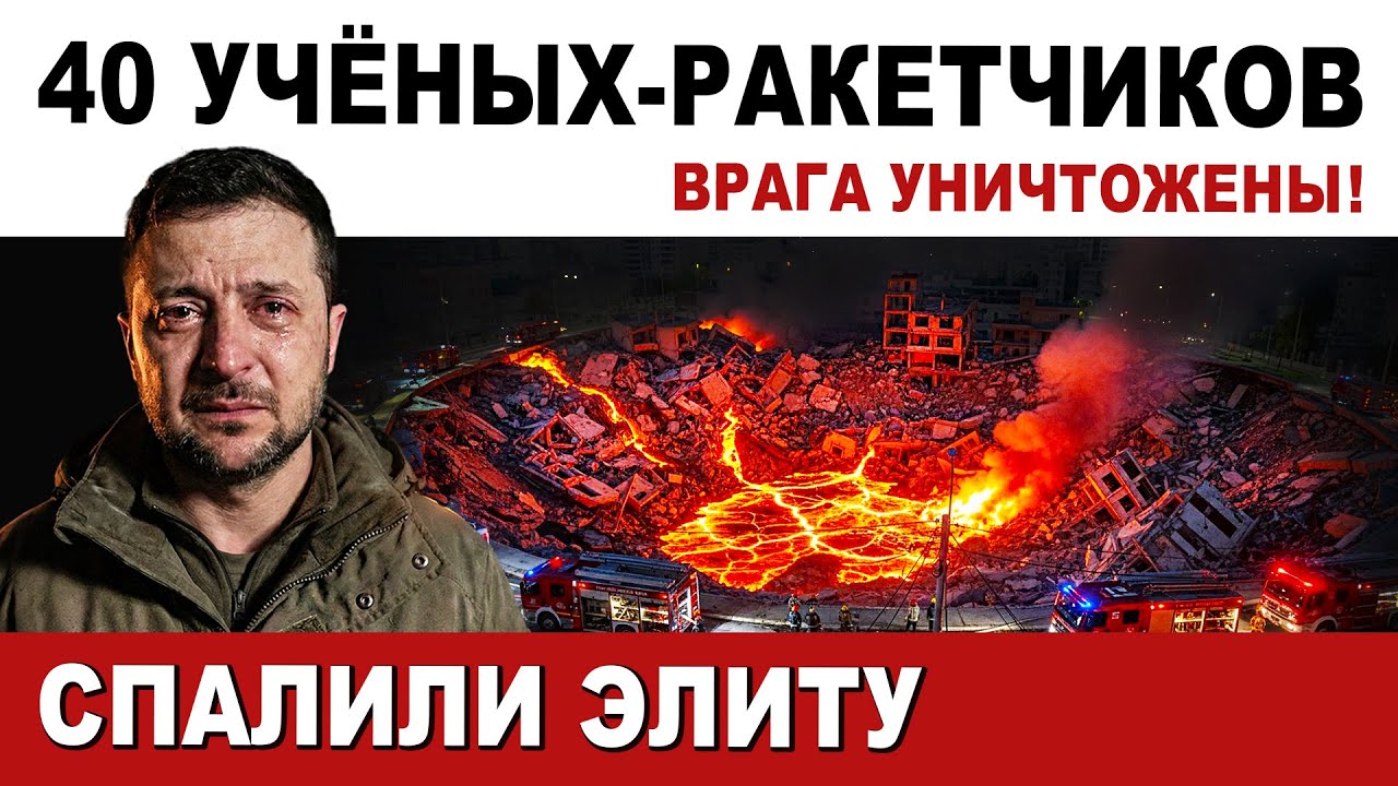 Срочно! Траур на Украине. 40 учёных-ракетчиков уничтожены. Мощнейший прилёт обнулил ЭЛИТУ сало рейха