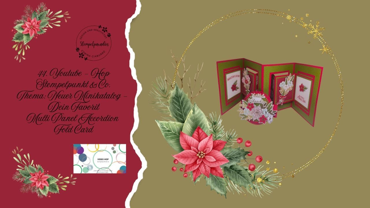 44.Youtube-Hop Stempelpunkt & Co. | Favorit Minikatalog | Multi Panel Accordion Card | StampinUp!