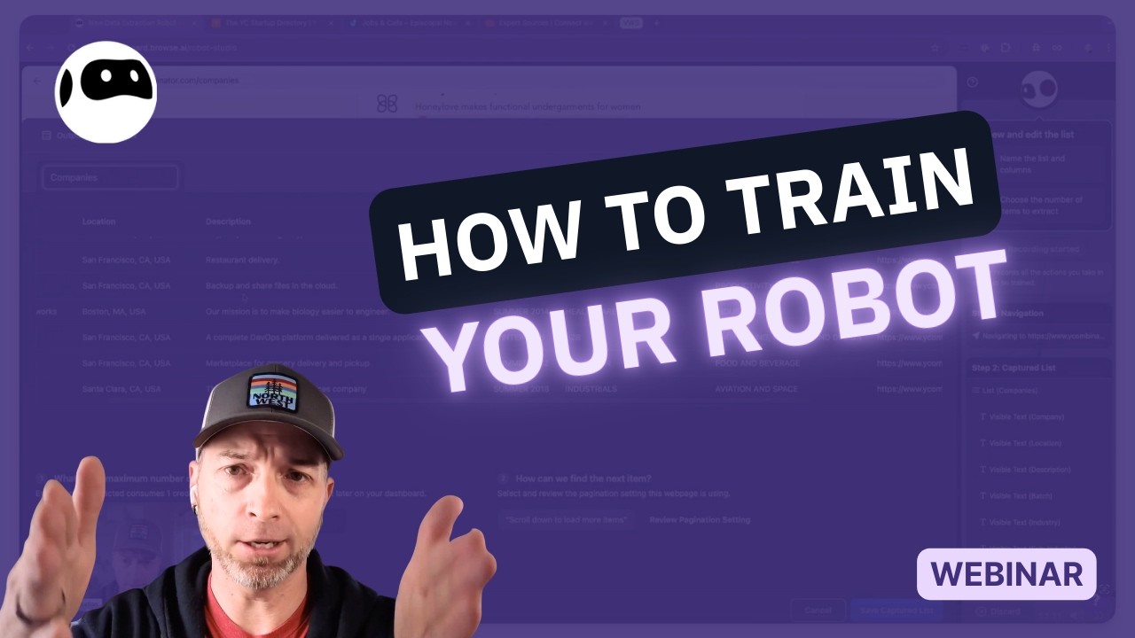 How to train your Browse AI robot to scrape any website perfectly | Webinar May 2025