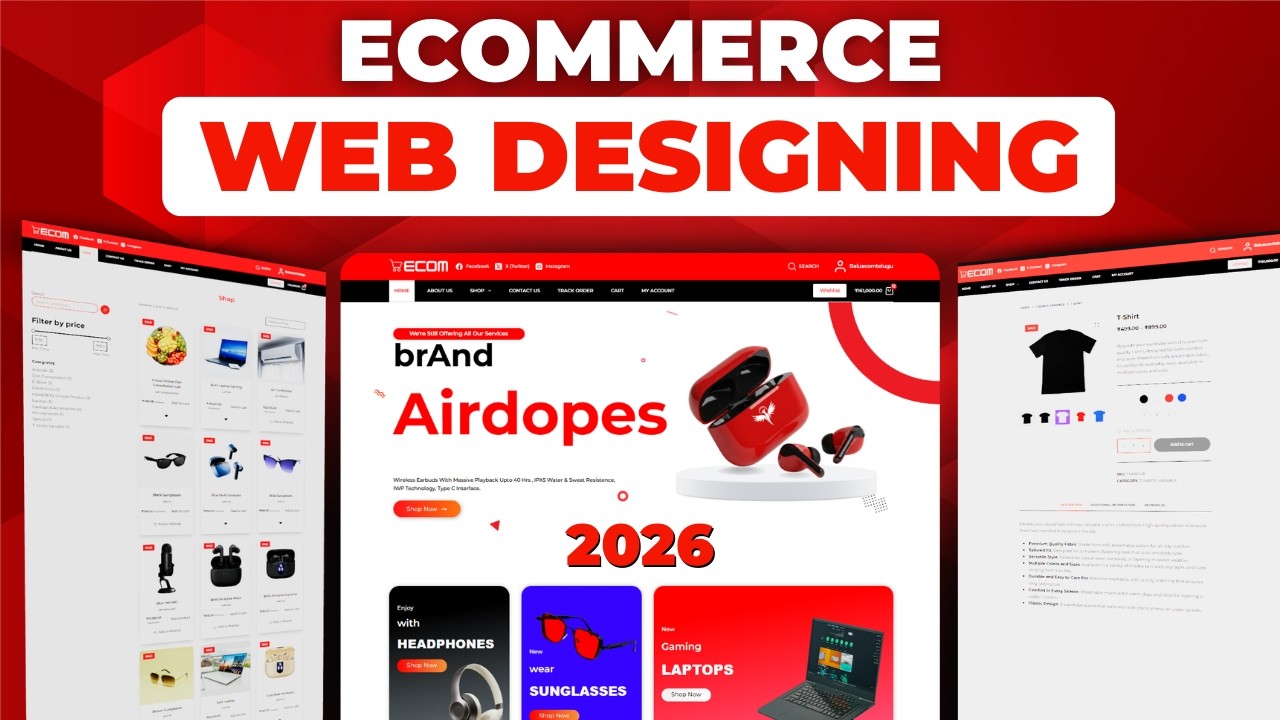 FREE Ecommerce Website Designing Course 2026 | WordPress & WooCommerce Masterclass