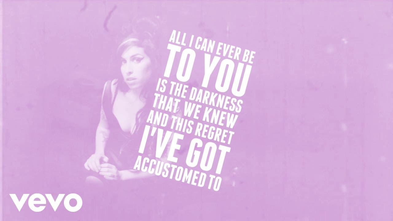 Amy Winehouse - Tears Dry On Their Own (Lyric Video)