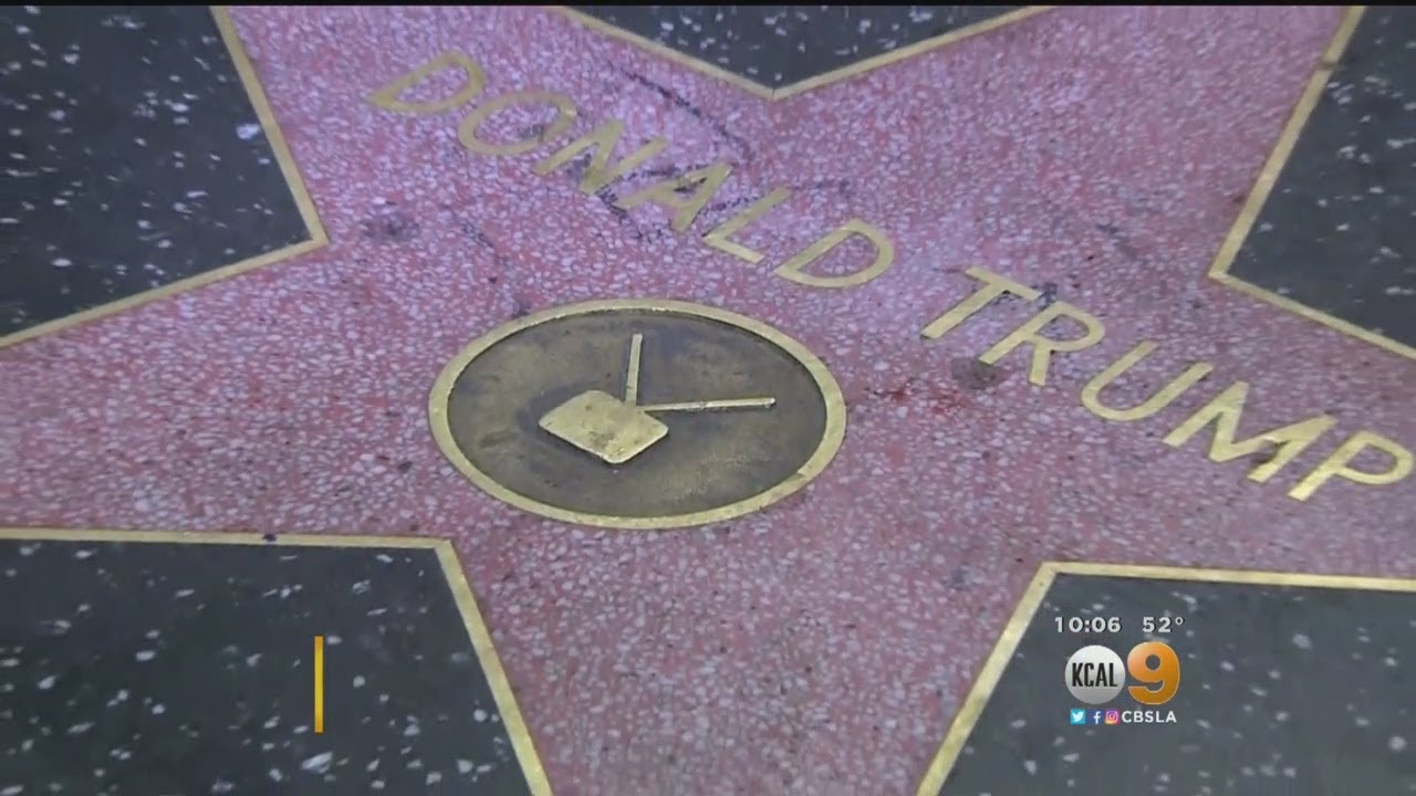President Trump's Walk Of Fame Star Vandalized &mdash; Again