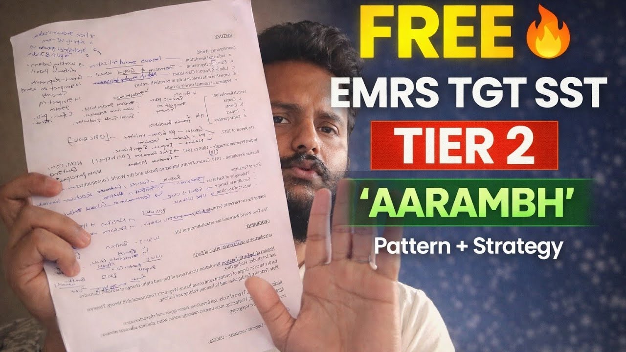EMRS Tier-2, TGT Social Science(History) pattern and Syllabus discussion - Part 1
