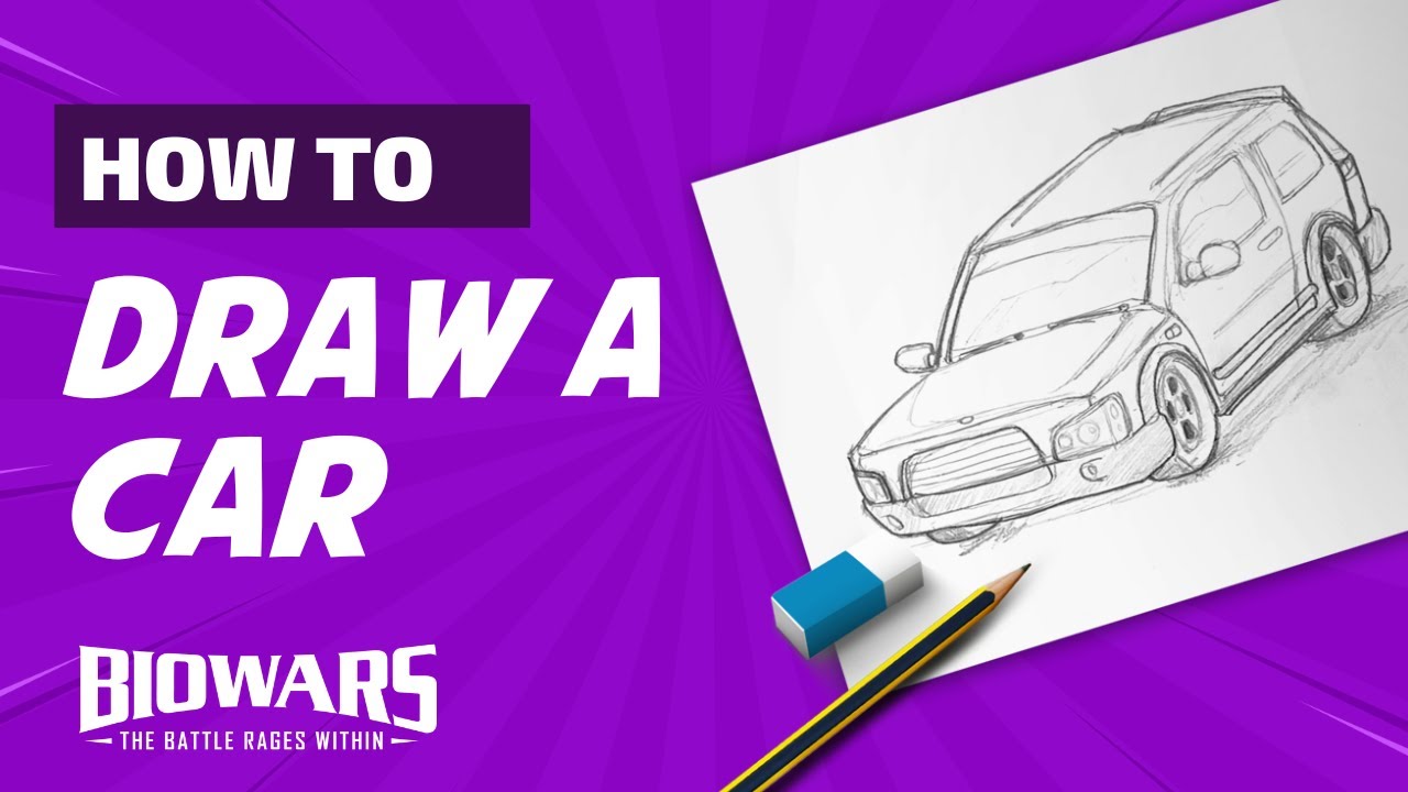 How To DRAW A CAR [Side View]