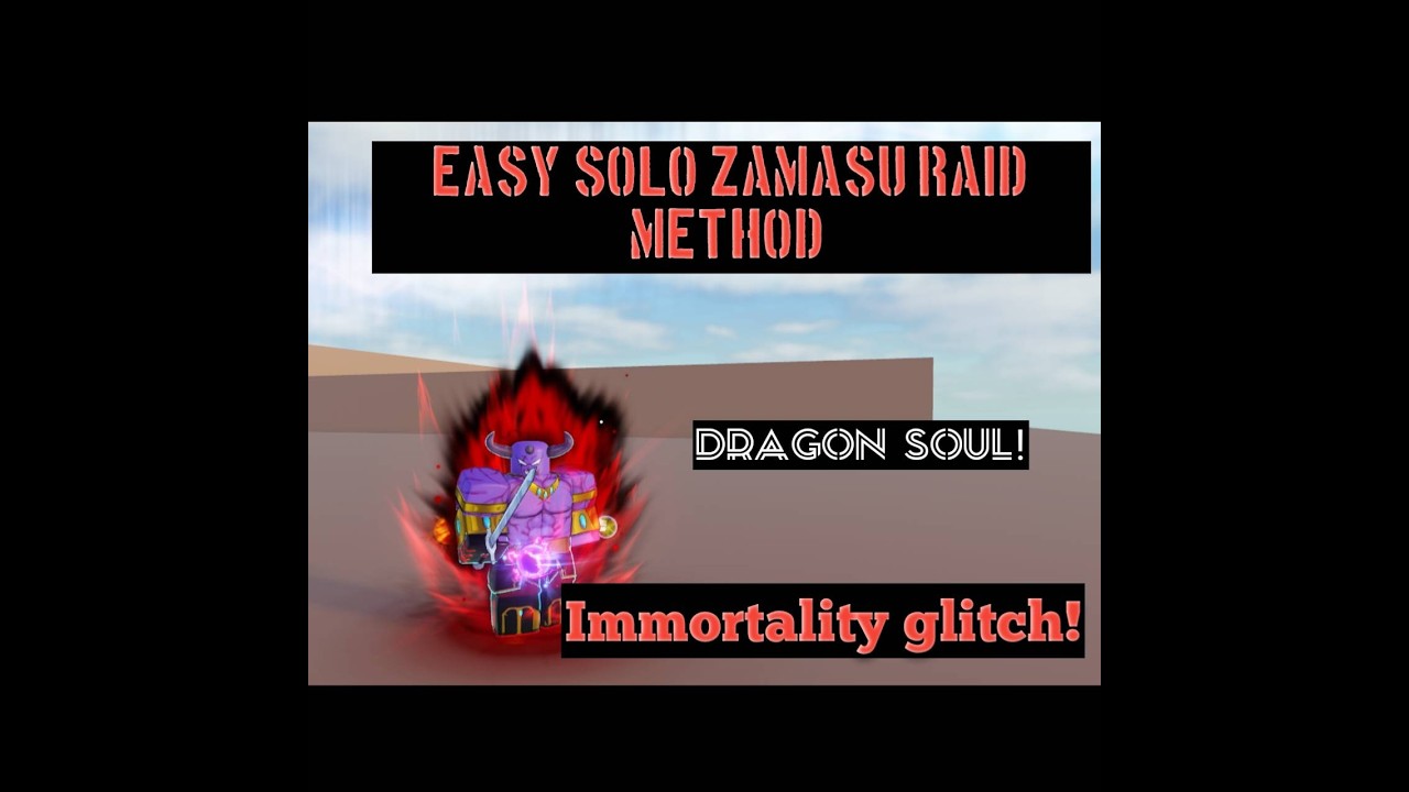 [DRAGON SOUL] New solo Zamasu raid method! Ssj Rage + Hope Soul immortality glitch! #dragonsoul