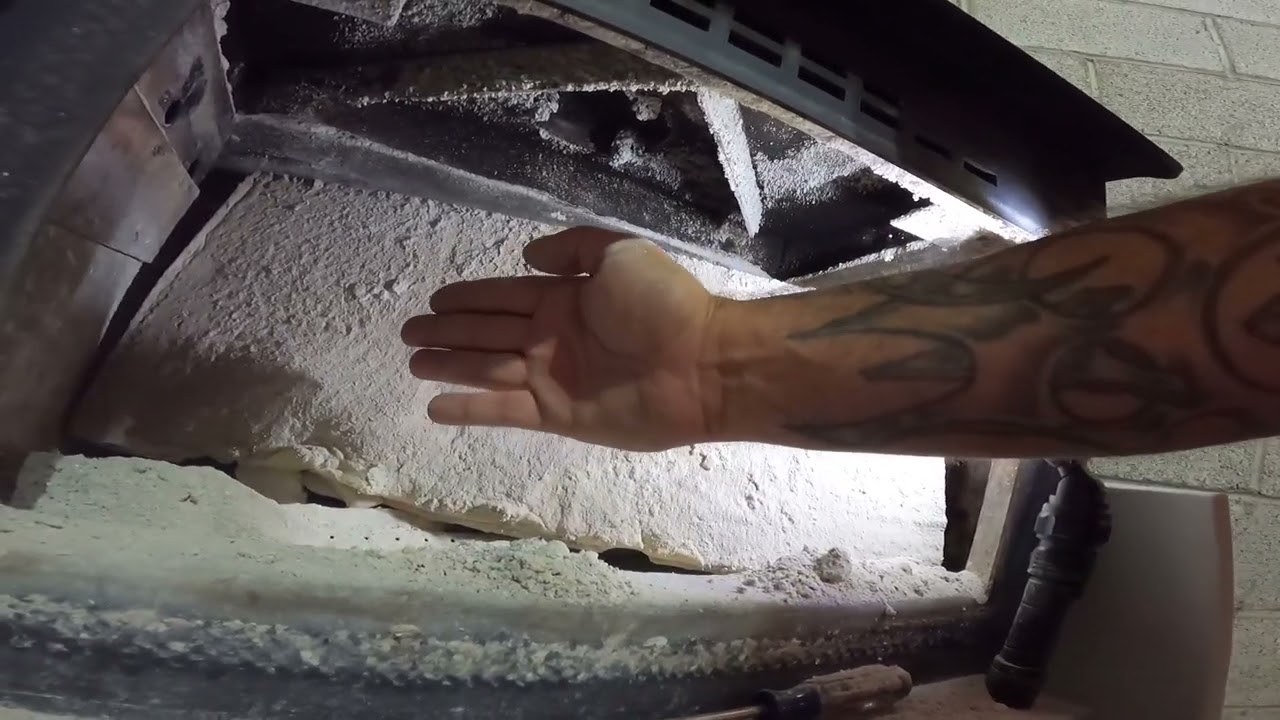 Replacing the baffle board,refractory insulation in ￼my wood stove.
