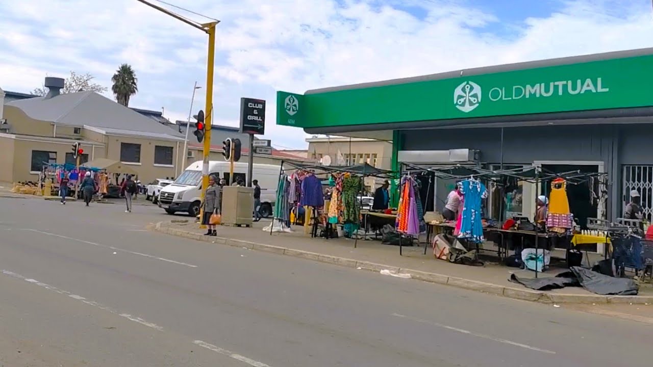 Driving through Butterworth in South Africa
