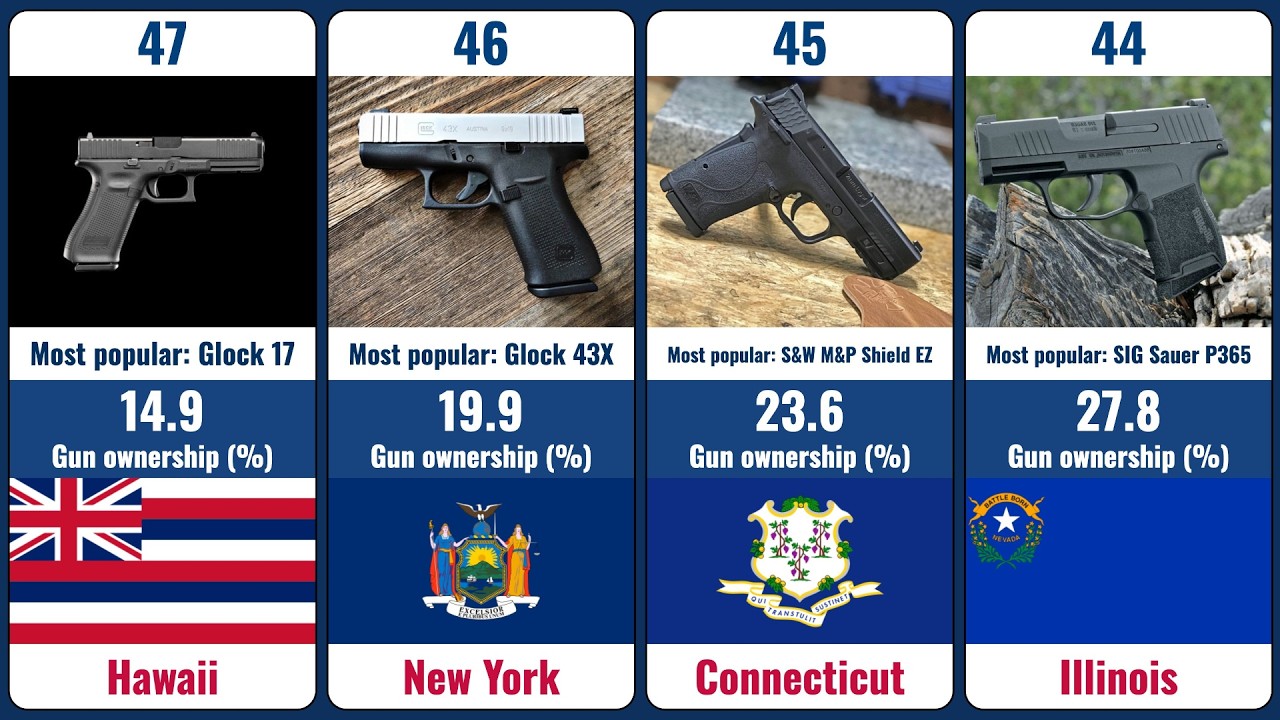 US Gun Ownership Rate by State