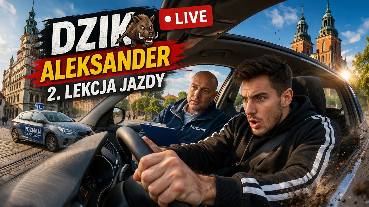 On jeździ jak DZIK 😬 2. lekcja Aleksandra &ndash; będzie chaos? LIVE