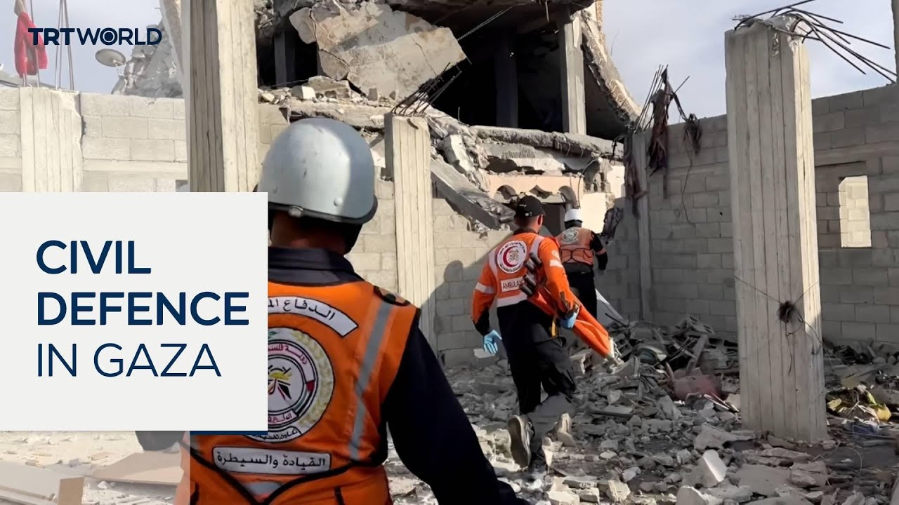 Gaza civil defence teams defy Israeli fire to save lives