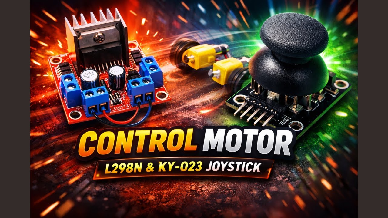 Project Arduino: Kontrol Motor DC Menggunakan L298N dan Joystick KY-023N