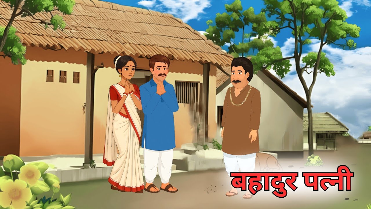 बहादुर पत्नी । Cartoon । Moral story । Hindi kahaniyan । Bedtime Stories 