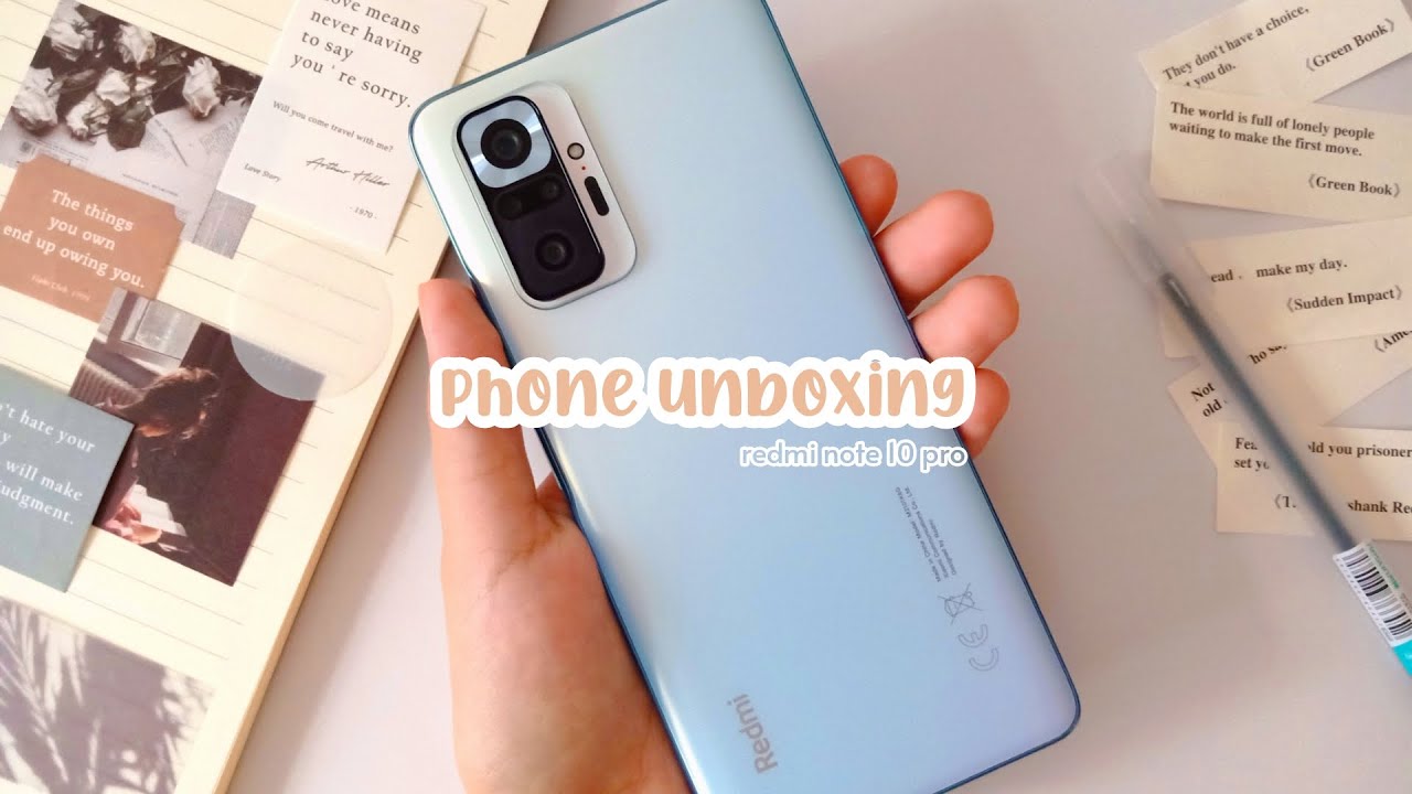 unboxing redmi note 10 pro | new phone | aesthetic | diy case design