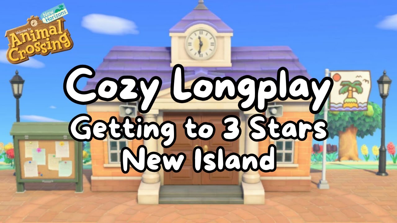 ACNH Longplay | Getting 3 Stars on my New Island (no commentary)
