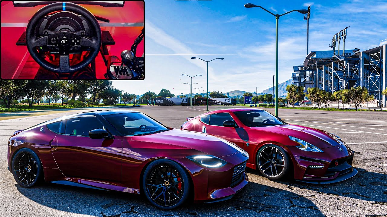 NEW 2023 Nissan Z & Nismo 370Z CONVOY - Forza Horizon 5 | Thrustmaster T300RS GT | Wheel+Shifter 4K