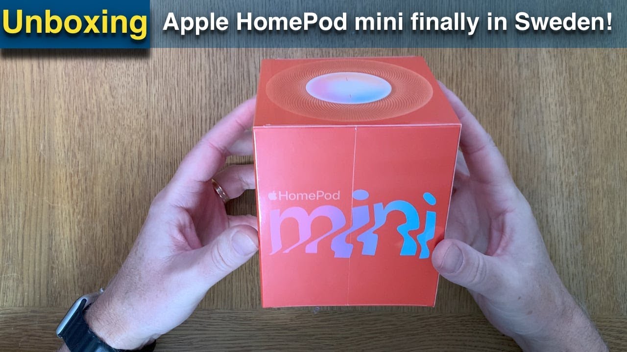 Unboxing an Apple HomePod mini - Finally available here in Sweden!