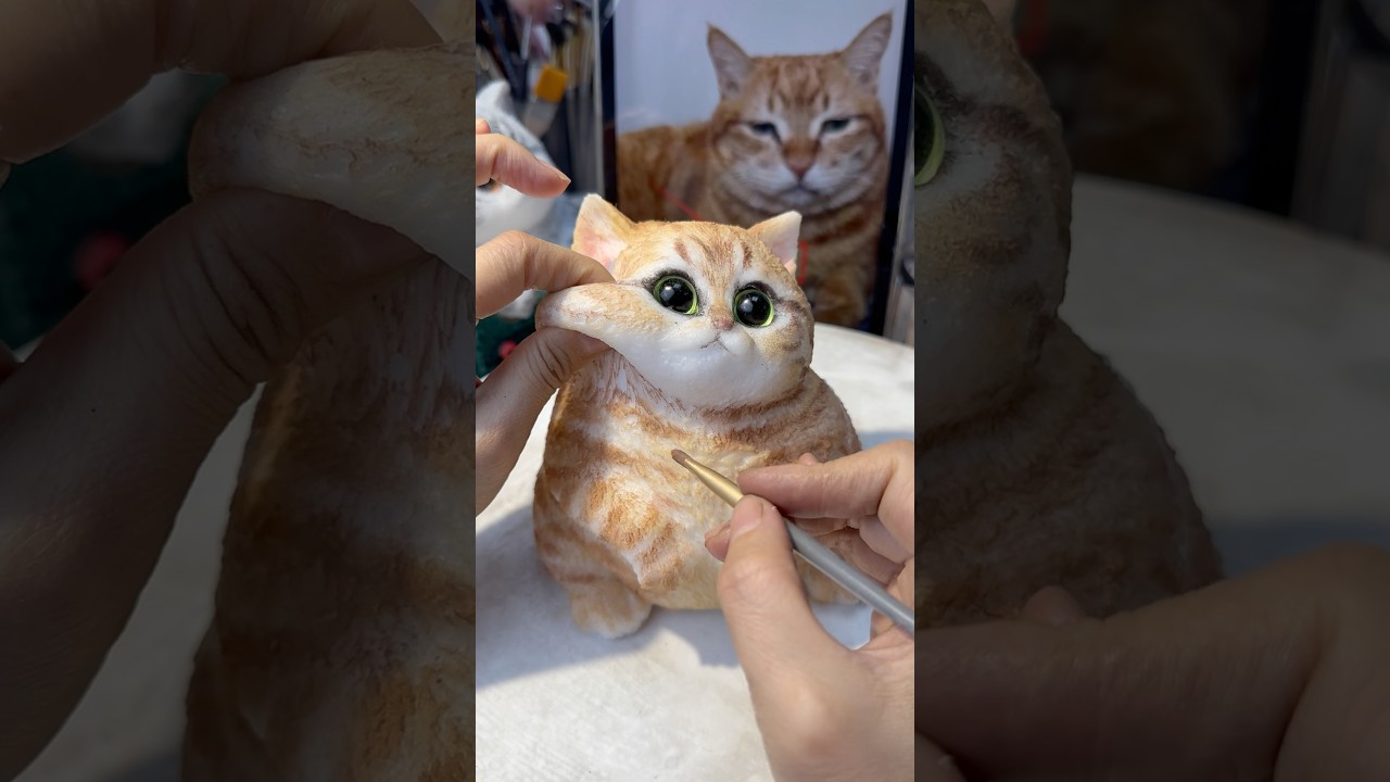 Immersive cat drawing process #cat #ihavethisthingwithplants #cuteanimal #squishy #cute #cutecat
