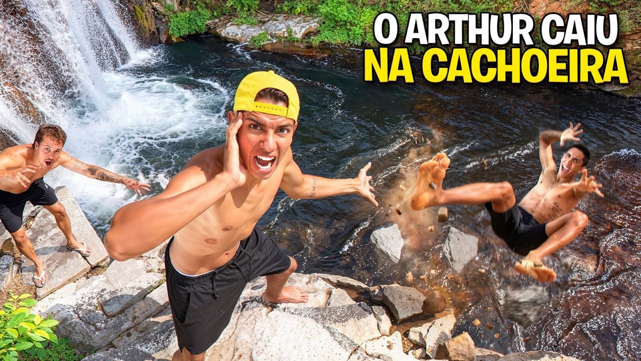 ERA PRA SER UM DIA DE CACHOEIRA... O ARTHUR CAIU *Ele se machucou ?