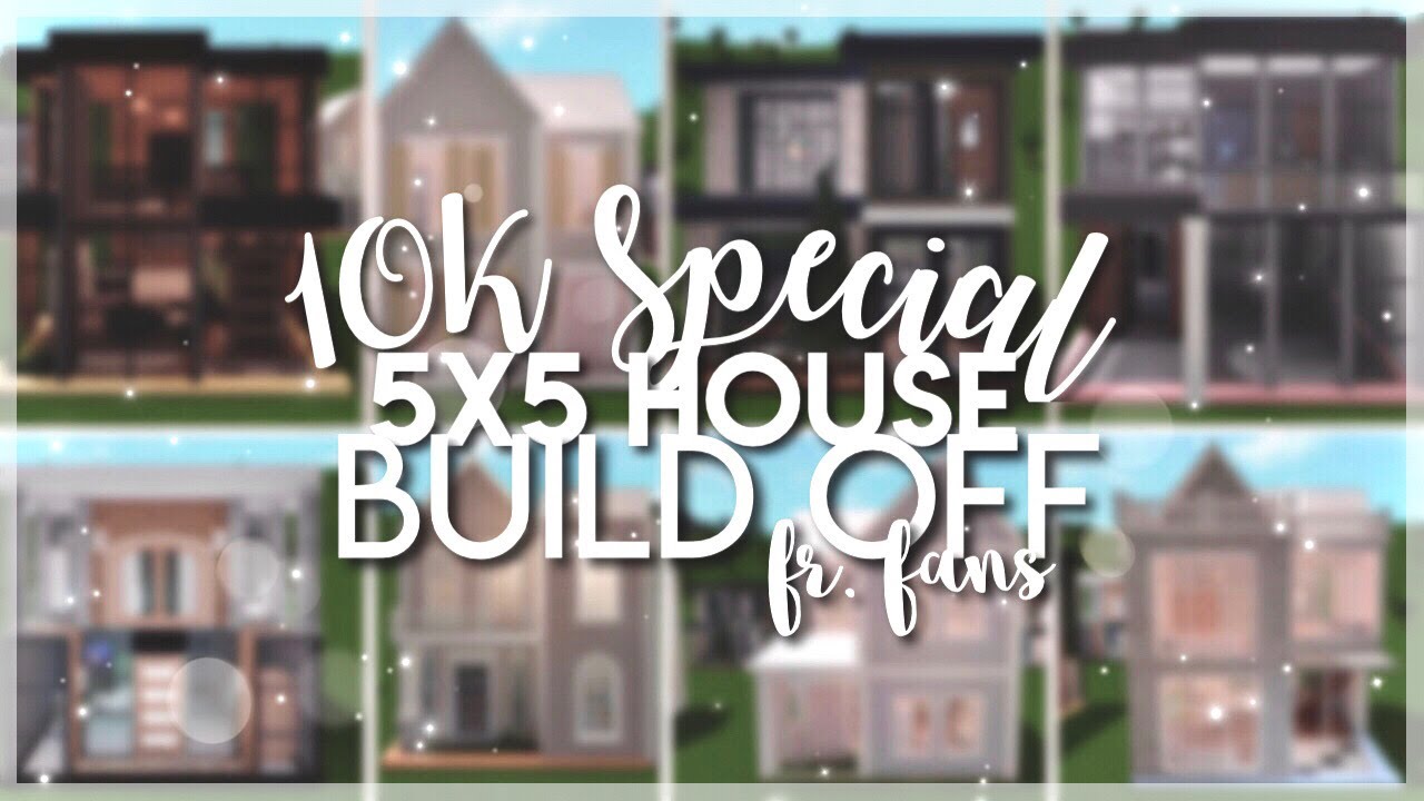 Tiny 5x5 House Build Off WITH FANS | 10k Subscriber Special | ROBLOX Bloxburg
