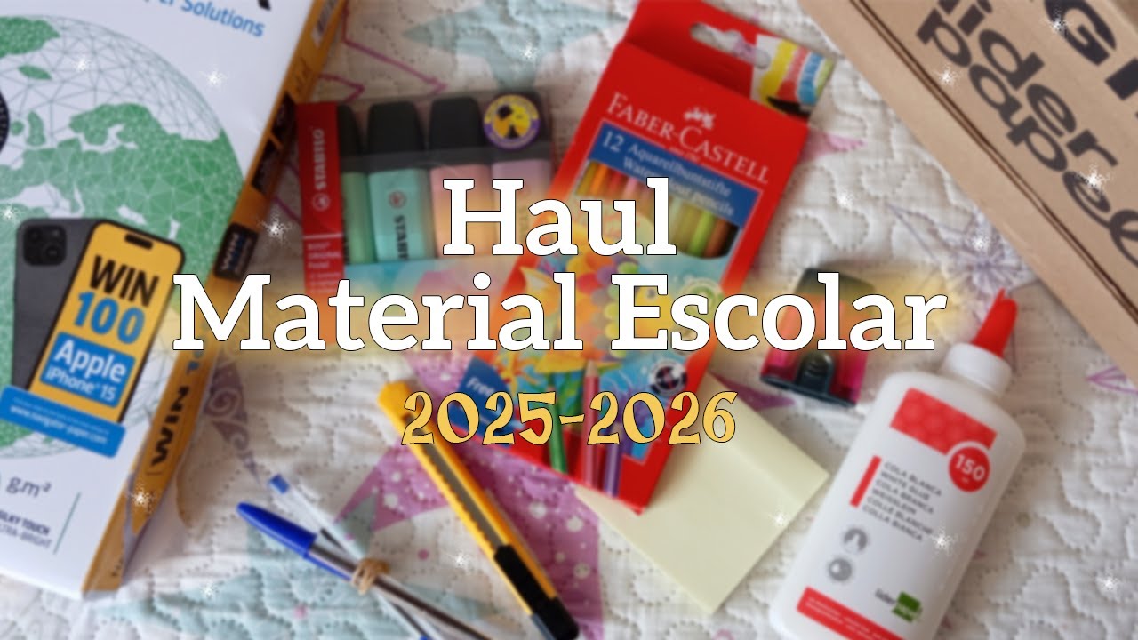Haul material escolar vuelta al cole 2025-2026 🎒✏️​📓​