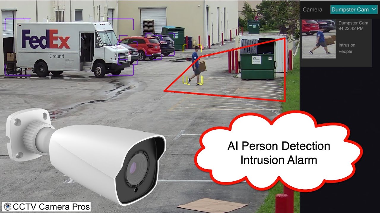 AI Security Camera Intrusion Alarm / Person Detection